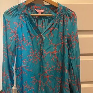 100% silk Lily Pulitzer blouse